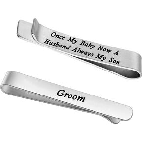 FEELMEM Mom to Son Keychain Once My Baby Now A Husband Always My Son Keychain Groom Gift Wedding Gift for Son from Mom