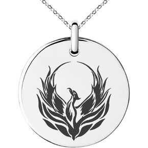 Tioneer Greek Mythology Small Medallion Circle Charm Pendant Necklace