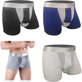 CIC SHOW Ball Hammock Underwear Men For Long Sit, Pack 3, Mens Underwear With Ball Hammock, Mens Ball Pouch Boxers.
