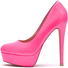 Elisabet Tang Women's Platform High Heels Pumps Shoes Peep Toe 5.5 inch Stilettos Slip On for Dress Wedding Party Prom