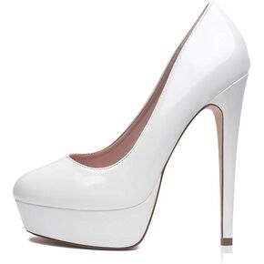 Elisabet Tang Women's Platform High Heels Pumps Shoes Peep Toe 5.5 inch Stilettos Slip On for Dress Wedding Party Prom in Kuwait