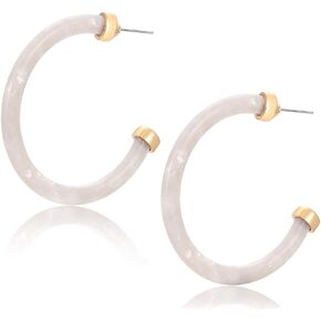 Hoop Earrings For Women Statement Acrylic Open Hoop Earrings Bohemia Tortoise Shell Stud Dangle Earrings Fashion Jewelry