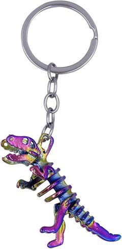 Cute Dinosaur Skeleton Keychains Cartoon key ring Handbag Pendant Accessories for Women Girls Men Bag Decoration in Saudi Arabia