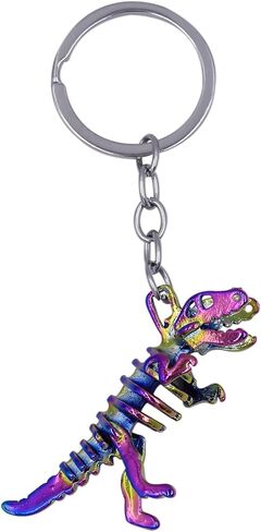 Cute Dinosaur Skeleton Keychains Cartoon key ring Handbag Pendant Accessories for Women Girls Men Bag Decoration in Saudi Arabia