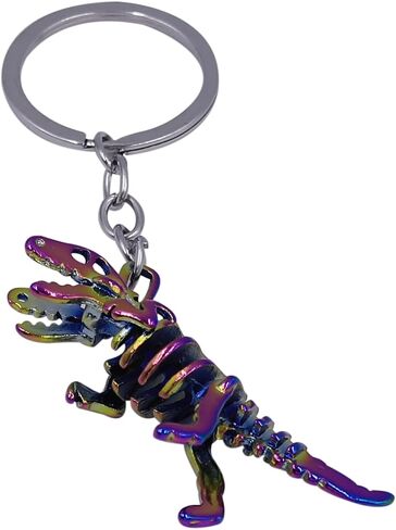 Cute Dinosaur Skeleton Keychains Cartoon key ring Handbag Pendant Accessories for Women Girls Men Bag Decoration in Saudi Arabia