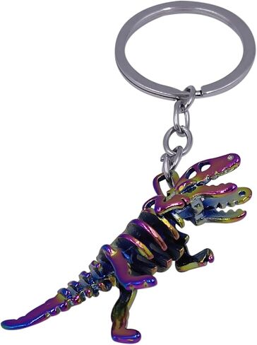 Cute Dinosaur Skeleton Keychains Cartoon key ring Handbag Pendant Accessories for Women Girls Men Bag Decoration in Saudi Arabia