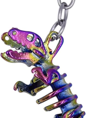 Cute Dinosaur Skeleton Keychains Cartoon key ring Handbag Pendant Accessories for Women Girls Men Bag Decoration in Saudi Arabia