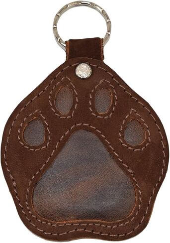 Hide & Drink Leather Doggy Paw Keychain/Charm & Dog Lover Gift Handmade Swayze Suede in Saudi Arabia