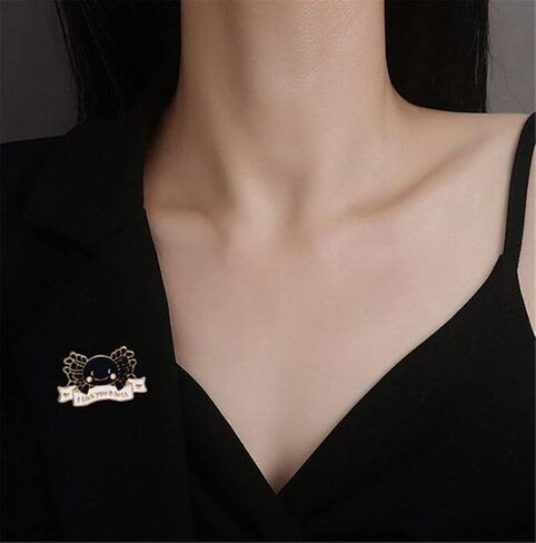 I Like You A Lot Crab Enamel Pin 2Pcs Letter Animal Brooch Badge Pin Fashion Cartoon Cute Crab Lapel Pin Jewelry Clothes Accessories Couple Gifts For Women Men, Metal, no gemstone in Kuwait