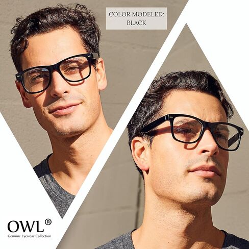 نظارات شمسية كلاسيكية من OWL طراز 80 بإطار ملون للنساء والرجال مع دخان ومرآة وعدسات شفافة in Saudi Arabia