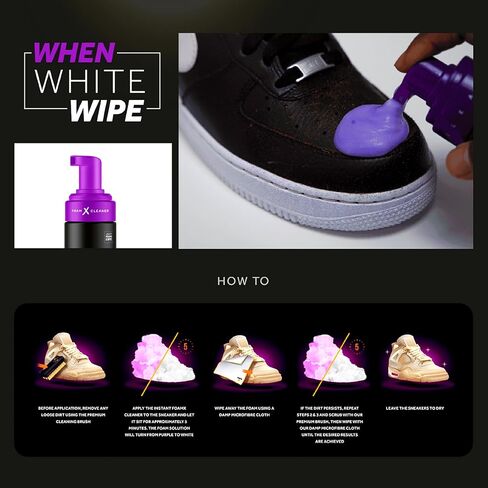 Crep Protect Foam Shoe Cleaner - 5oz | Ready To Use Formula for Leather, Canvas, Nylon Sneakers in Saudi Arabia