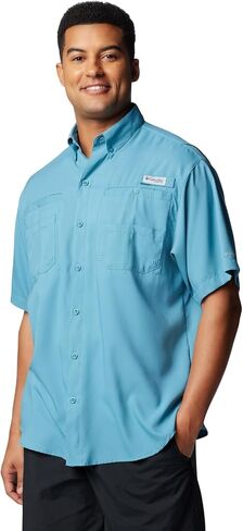 Columbia Men's Tamiami II Short Sleeve Shirt, Canyon Blue, 3X in Saudi Arabia