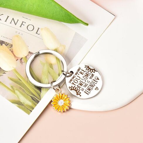 Siopue Inspirational Gifts for Women Men Encouragement Gifts for Daughter Son Christmas Gifts for Best Friend Coworker Sometimes You Forget You're Awesome Keychain for Boys Girls, Silver, S in Kuwait