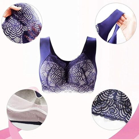 Air Exsecret Ultimate Lift Stretch Full-Figure Seamless Lace Cut-Out Bra, Extra Lift Bras for Women for Sports and Sleep in Saudi Arabia