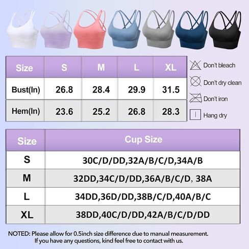 Mirachia Criss Cross Back حمالات الصدر الرياضية للنساء مبطن Strappy حمالة صدر رياضية Multipack تجريب اليوغا اللياقة البدنية الملابس تانك الأعلى in Saudi Arabia