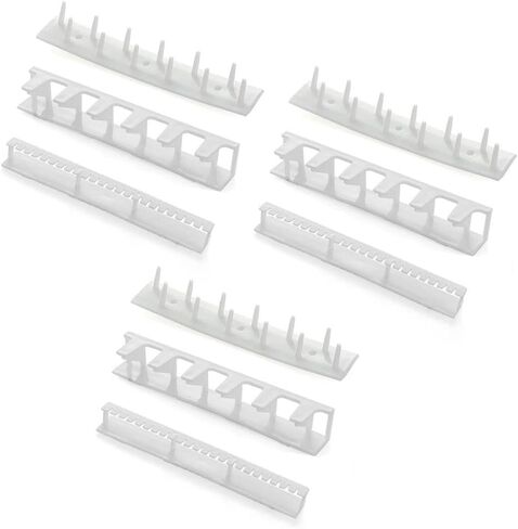 HomeSoGood 9 قطع حامل مجوهرات خطاطيف تخزين لاصقة للتعليق على الحائط مناسبة لعرض الخواتم والقلائد والأساور in Kuwait