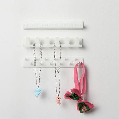 HomeSoGood 9 قطع حامل مجوهرات خطاطيف تخزين لاصقة للتعليق على الحائط مناسبة لعرض الخواتم والقلائد والأساور in Kuwait