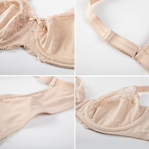 حمالة صدر نسائية DELIMIRA مقاس كبير بتغطية كاملة غير مبطنة من Underwire in Saudi Arabia