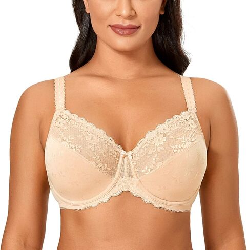حمالة صدر نسائية DELIMIRA مقاس كبير بتغطية كاملة غير مبطنة من Underwire in Saudi Arabia