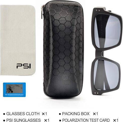 نظارات شمسية PSI Fit Over Glasses للنساء والرجال، حماية مستقطبة من الأشعة فوق البنفسجية، نظارات طبية Fitover in Kuwait