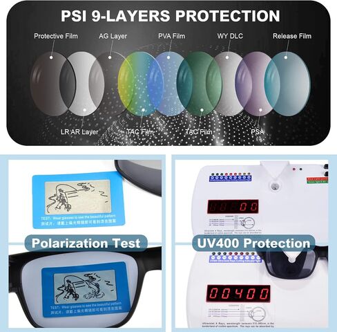 نظارات شمسية PSI Fit Over Glasses للنساء والرجال، حماية مستقطبة من الأشعة فوق البنفسجية، نظارات طبية Fitover in Saudi Arabia