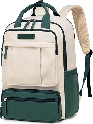 Bluboon Laptop Backpack for Women Waterproof Carry On Backpack Work Business Travel Bookbag Fashion College Schoolbag (Peacock blue) in Saudi Arabia