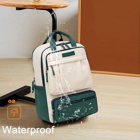 Bluboon Laptop Backpack for Women Waterproof Carry On Backpack Work Business Travel Bookbag Fashion College Schoolbag (Peacock blue) in Saudi Arabia