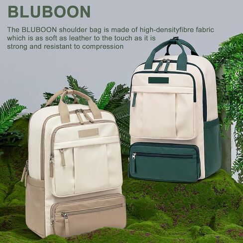 Bluboon Laptop Backpack for Women Waterproof Carry On Backpack Work Business Travel Bookbag Fashion College Schoolbag (Peacock blue) in Saudi Arabia
