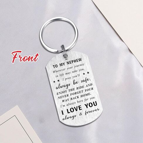 HLQYMZ nephew keychain, Silver, S in Kuwait