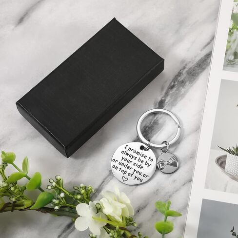1pc Funny Friendship Keychain, Round Inspirational Gifts for Boyfriend Girlfriend I Love You Stainless Steel Couple Keyring for Him Her Husband Lovers Anniversary Birthday Valentines Christmas Gift in Saudi Arabia