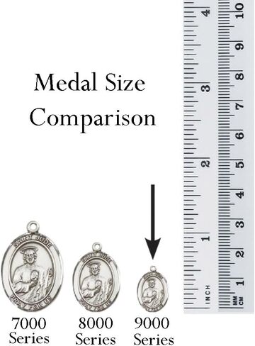 اف اي دومونت قلادة سانت كوليت من الفضة الاسترليني مع سلسلة خفيفة من الستانلس ستيل مقاس 18 انش راعي القديس فقدان الوالدين, ستانلس ستيل, ان ايه in Kuwait