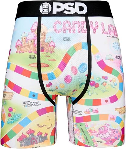PSD Underwear Men's Boxer Briefs (Multi/Candy Land/L), Multi/Candy Land, L in Kuwait