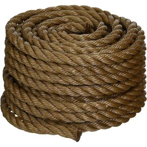 Koch 5011635 Twisted Polypropylene Rope, 1/2 by 50 Feet, Brown