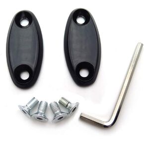 XKMT- Black Mirror Block Off Base Plates Compatible With Cbr 600 F4 F4I 900 Rr 929 954 1000Rr
