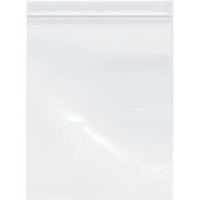 Plymor 8" x 10" (Pack of 100), 2 Mil Zipper Reclosable Plastic Bags