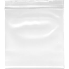 Plymor 6" x 6" (Pack of 100), 6 Mil Industrial Duty Zipper Reclosable Plastic Bags