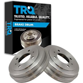 TRQ Rear Brake Drum Pair Set Left LH & Right RH for Hyundai Elantra Tiburon