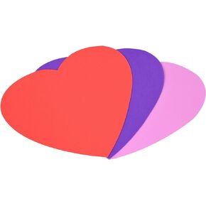 8-in. Foam Heart Shapes, 12-ct. Packs (Includes 4 red, 4 purple, 4 pink)