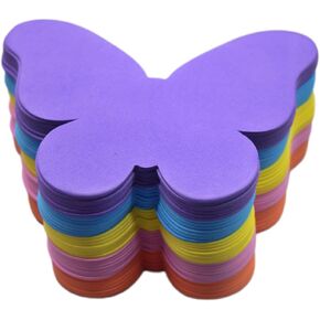 QIDIWIN 35 PCS Butterfly Shaped Foam Sheets for Crafts, Party Decorations, Wedding Invitations, Home Décor, Bulletin Board Cutouts Wall Cutouts Decoration 5 Colors Mix