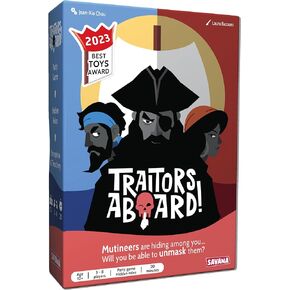 Traitors Aboard Game - Award Winning Secret Identity Party Game - Fun, Strategy, Bluffing and Betrayal | Easy to Learn, 15-Minute Round | Popular Games for 3-8 Players - Ages 10+ | Family Card Game