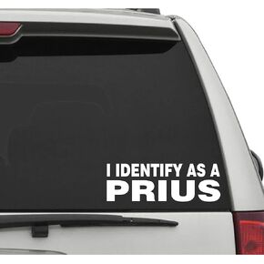 I Identify AS A Prius Decal - CAR Truck Window Laptop Sticker