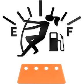 SINGARO Funny Car Stickers Exterior Accessories, High Gas Consumption Decal, Universal Fuel Gage Stickers, Suitable for Cars, Trucks, Motorcycles, SUVs