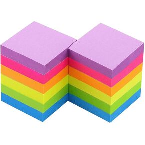 Early Buy Sticky Notes 2 x 2 Self-Stick Notes 6 Bright Color 12 Pads, 100 Sheets/Pad