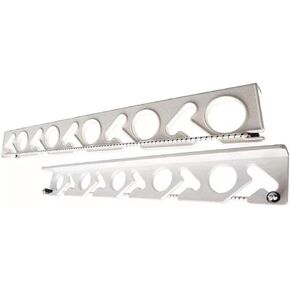 2Pcs 10 Hole Fishing Rod Storage Racks, Fishing Pole Wall Mount or Ceiling Rack Holder, Fishing Rod Display Stand for Garage Cabin Basement