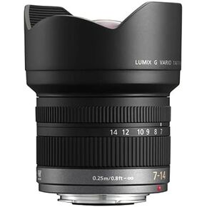 PANASONIC LUMIX G VARIO LENS, 7-14MM, F4.0 ASPH., MIRRORLESS MICRO FOUR THIRDS, H-F007014 (USA BLACK) (Renewed)