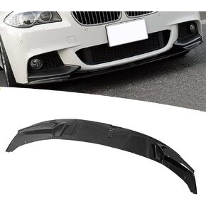 ZZDSNJ Front Lip for BMW 5 Sreies 2010-2016 F10 (2 Sections) Base Bumper,Glossy Black ABS Bumper Spoiler for 528i 535i 550i M Sport Front Bumper Lip