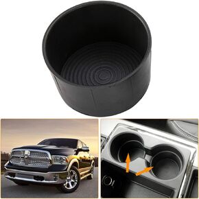 KIWI MASTER Cup Holder Insert Compatible for 2009-2016 Dodge Ram 1500 2500 3500 Heavy Duty Replacement Floor Mounted Center Console with Bucket Seats, 2 Pcs