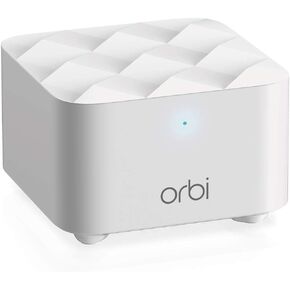NETGEAR Orbi Mesh WiFi Add-on Satellite - يعمل مع جهاز التوجيه Orbi الخاص بك، أضف ما يصل إلى 1500 قدم مربع، وسرعات تصل إلى 1.2 جيجابت في الثانية (RBS10) (RBS10-100NAS) (متجدد) in Saudi Arabia