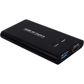 KuWFi Game Capture Card Switch,Video Capture Card 4K 1080P 60FPS, HDMI to USB 3.0 Converter for Streaming Work with PS4/PC/OBS/Camera