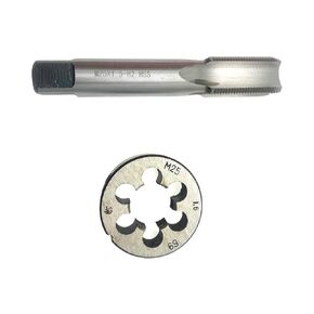 M25 x 1.5 Tap and Die Set RH Right Hand Machine, M25 x 1.5mm Thread Tap and Round Die HSS, M25x1.5 Threading Tool Thread Milling Tap
